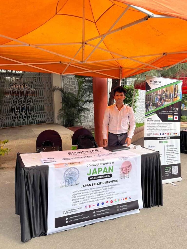 Globestar career counselling (GCC) Team of Globestar Edutech pvt ltd at Indo Japan Education Conference Nov 2023