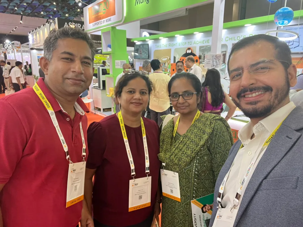 Globestar career counselling (GCC) team and Mr Dhaval Mehta Founder CEO of Globestar Edutech pvt ltd at DIDAC 2024